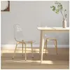 vidaXL Chaises à manger lot de 2 Transparent PET