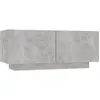 vidaXL Table de chevet Gris béton 100x35x40 cm Aggloméré