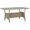 vidaXL Table de jardin Gris 120x70x66 cm Résine tressée