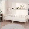 vidaXL Lit Blanc Bois de pin massif 90x200 cm