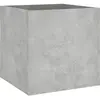 vidaXL Jardinière Gris béton 40x40x40 cm Bois d'ingénierie