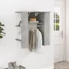 vidaXL Armoire de couloir Gris béton 97,5x37x99 cm Bois d'ingénierie