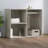 vidaXL Armoire de dressing Gris béton 80x40x65 cm Bois d'ingénierie