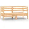 vidaXL Canapés d'angle de jardin 2 pcs Bois de pin massif