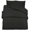 vidaXL Ensemble de housse de couette Noir 220x240 cm Microfibre légère