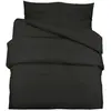 vidaXL Ensemble de housse de couette Noir 200x200 cm Microfibre légère