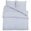 vidaXL Ensemble de housse de couette Gris 155x220 cm Microfibre légère