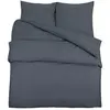 vidaXL Ensemble de housse de couette Anthracite 140x200 cm Microfibre