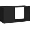 Vidaxl - Meuble tv Noir 60x24x32 cm Aggloméré Noir