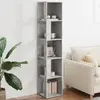 vidaXL Armoire d'angle Gris béton 33x33x164,5 cm Aggloméré