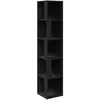 vidaXL Vidaxl Armoire D'angle Noir 33x33x164,5 Cm Bois D'ingénierie