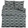 vidaXL Ensemble de housse de couette Gris 220x240 cm Coton