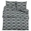 vidaXL Ensemble de housse de couette Gris 200x220 cm Coton