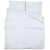 vidaXL Ensemble de housse de couette Blanc 155x220 cm Microfibre