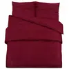vidaXL Ensemble de housse de couette Bordeaux 140x200 cm Microfibre