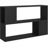 vidaXL Bibliothèque Noir 100x24x63 cm Aggloméré