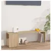 vidaXL Meuble TV Chêne sonoma 100x24x32 cm Aggloméré