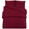 vidaXL Ensemble de housse de couette Bordeaux 140x200 cm Coton
