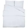 vidaXL Ensemble de housse de couette Blanc 135x200 cm Coton