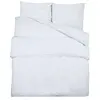 vidaXL Ensemble de housse de couette Blanc 240x220 cm Coton