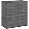 vidaXL Boîte à coussins de jardin Résine tressée 100x49x103,5 cm Gris
