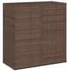 vidaXL Boîte à coussins de jardin Résine tressée 100x49x103,5cm Marron