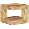 vidaXL Table basse 45x45x40 cm Bois de manguier massif