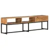 vidaXL Meuble TV 160x30x45 cm Bois d'acacia massif