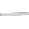 vidaXL Lit surélevé de jardin 480x80x45 cm Acier galvanisé Argenté