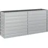 vidaXL Lit surélevé de jardin 160x40x77 cm Acier galvanisé Argenté