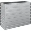 vidaXL Lit surélevé de jardin 100x40x77 cm Acier galvanisé Argenté