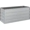 vidaXL Lit surélevé de jardin 100x40x45 cm Acier galvanisé Argenté