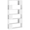 vidaXL Bibliothèque/Séparateur de pièce Blanc 100x24x188 cm