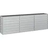 vidaXL Lit surélevé de jardin 240x40x77 cm Acier galvanisé Argenté