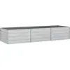 vidaXL Lit surélevé de jardin 240x80x45 cm Acier galvanisé Argenté