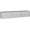 vidaXL Lit surélevé de jardin 240x40x45 cm Acier galvanisé Argenté