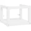 vidaXL Cadre de lavabo de salle de bain mural Blanc 40x38x31 cm Fer