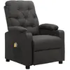 vidaXL Fauteuil de massage Gris foncé Tissu 339113