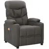 vidaXL Fauteuil de massage Gris foncé Tissu