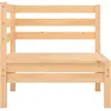 vidaXL Salon de jardin 6 pcs Bois de pin massif