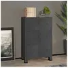 vidaXL Coffre de rangement industriel Anthracite 75x40x115 cm Métal