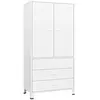 vidaXL Garde-robe Blanc 90x50x180 cm Métal