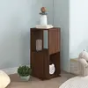 vidaXL Armoire rotative Chêne marron 34,5x34,5x75,5 cm bois ingénierie