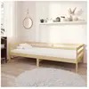 vidaXL Lit de repos avec matelas 90x200 cm Bois de pin massif