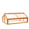 vidaXL Serre Marron 114x80x50 cm Bois de sapin