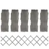 vidaXL Clôture à treillis 5 pcs Gris Bois de sapin massif 180x30 cm
