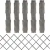 vidaXL Clôture à treillis 5 pcs Gris Bois de sapin massif 180x60 cm