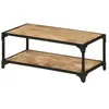vidaXL Table basse 90x45x35 cm Bois de manguier massif brut