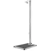 vidaXL Douche de jardin avec base gris 220 cm Acier inoxydable