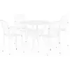 vidaXL Ensemble de bistro 5 pcs Aluminium coulé Blanc